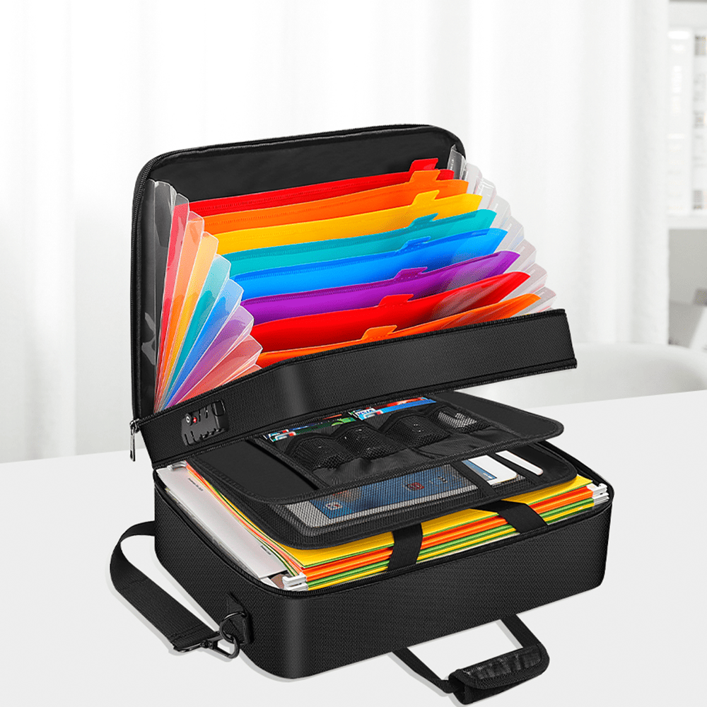 Colorful Accordion ID Storage Bag ENGPOW