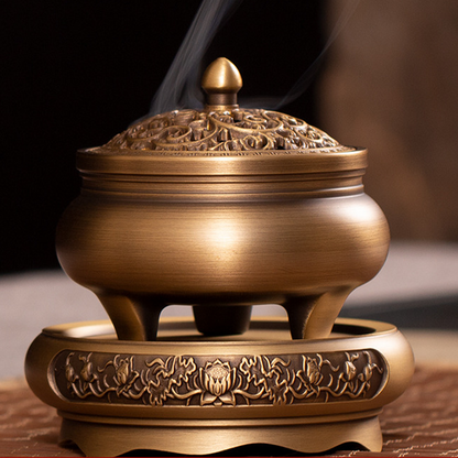 ZOOPIP Indoor three-legged incense burner for home use Medium-style Zen tea ceremony incense burner Incense burner JOOFIRE