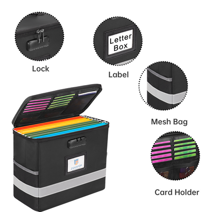 Document Box Storage Fireproof with Lock ENGPOW