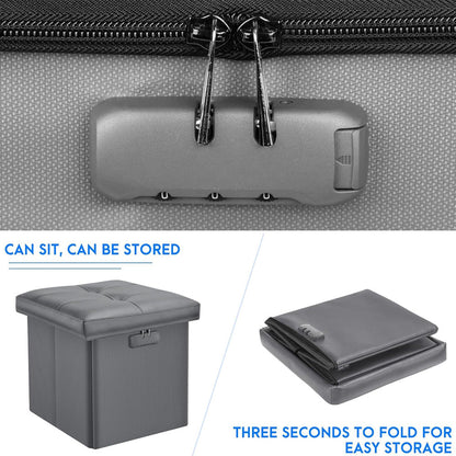 Fireproof Multifunctional Folding Storage Ottoman ENGPOW