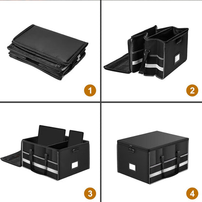 Fireproof File Storage Box Black Widened Version ENGPOW