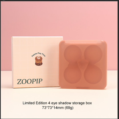 ZOOPIP Separate twin-layered eyelid box, four-sided multicolored eyelid case, mirrored square, multi-colored eyelid box JOOFIRE