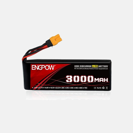 [Upgraded]7.4V 3000mah 30C Lipo Battery ENGPOW