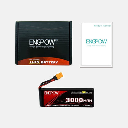 [Upgraded]7.4V 3000mah 30C Lipo Battery ENGPOW