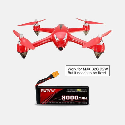 [Upgraded]7.4V 3000mah 30C Lipo Battery ENGPOW