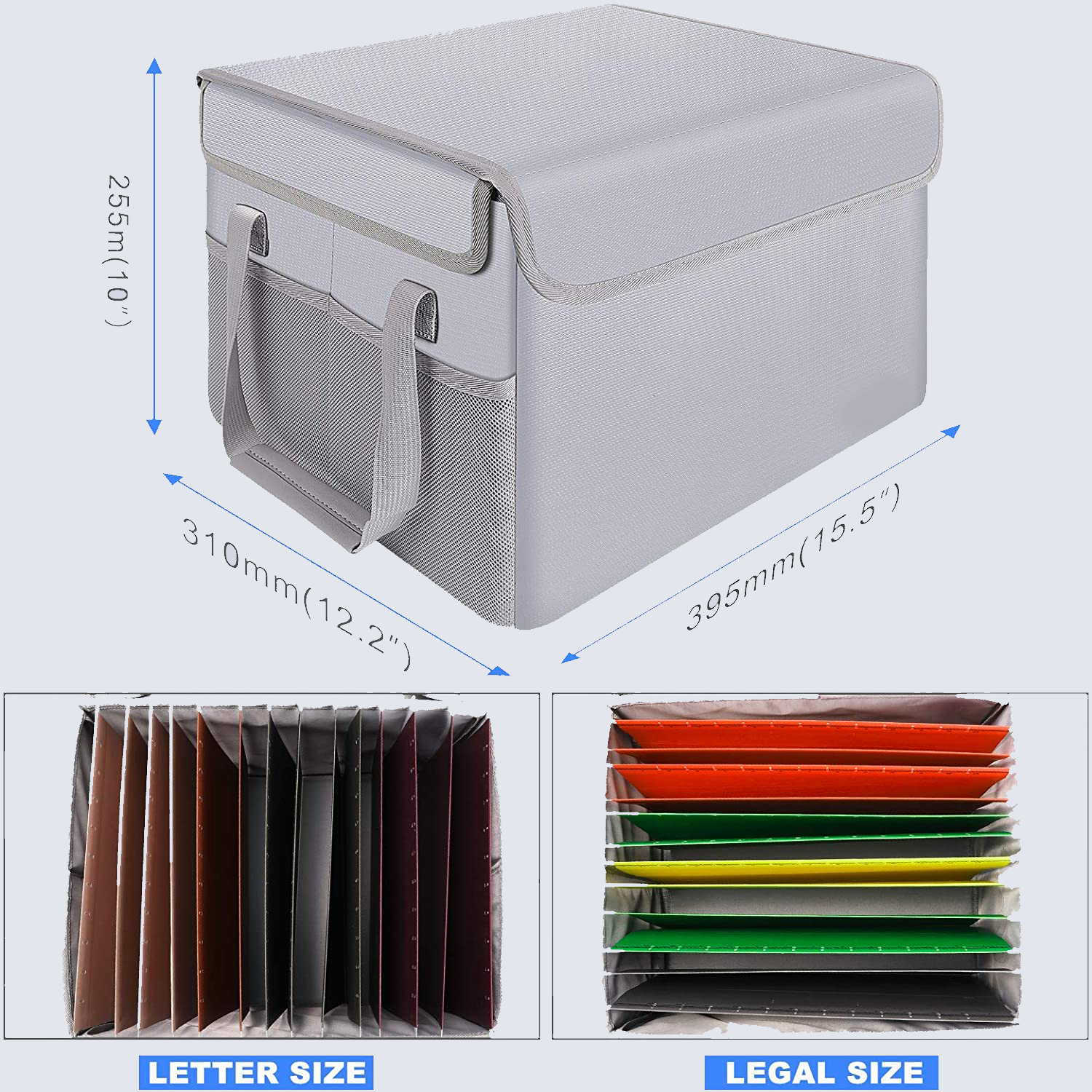 Document storage box with folding JOOFIRE