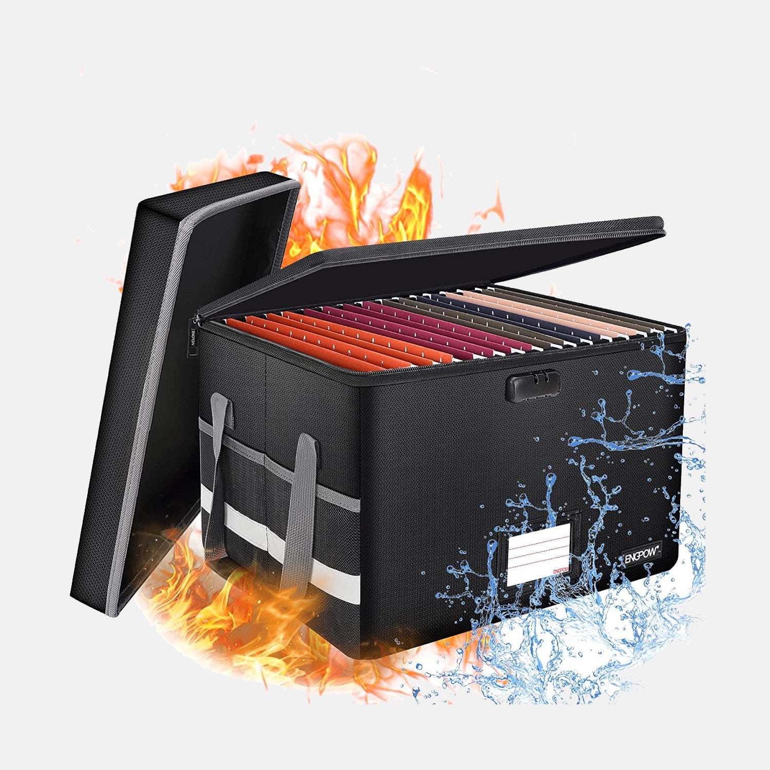 Fireproof File Box with Lock - JOOFIRE